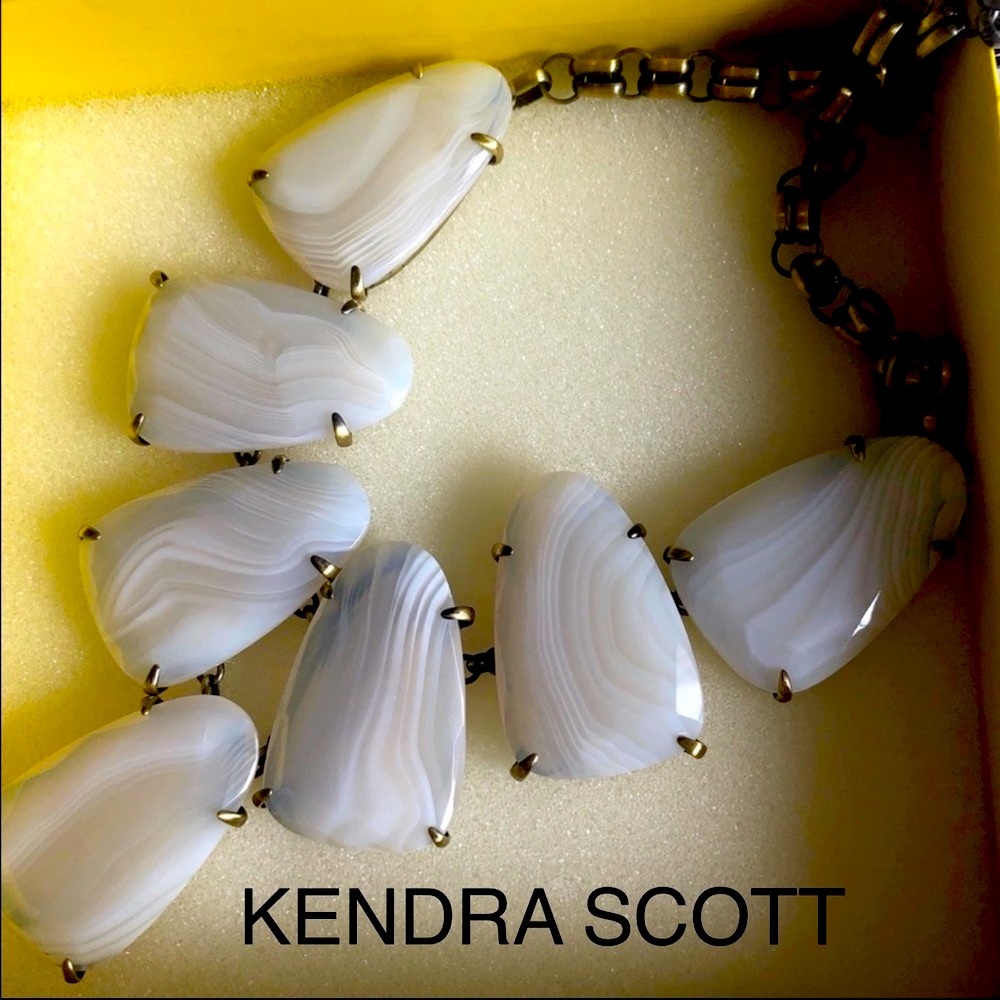 Kendra Scott White Agate Necklace